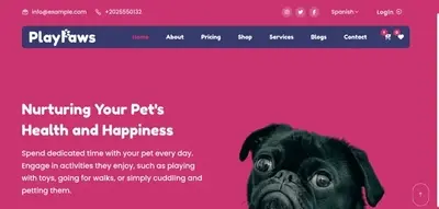 Ecommerce de clínica veterinaria